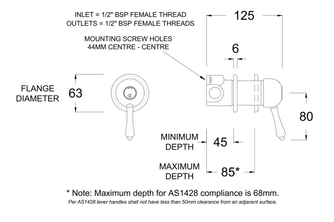 CB7551-RL Line Drawing